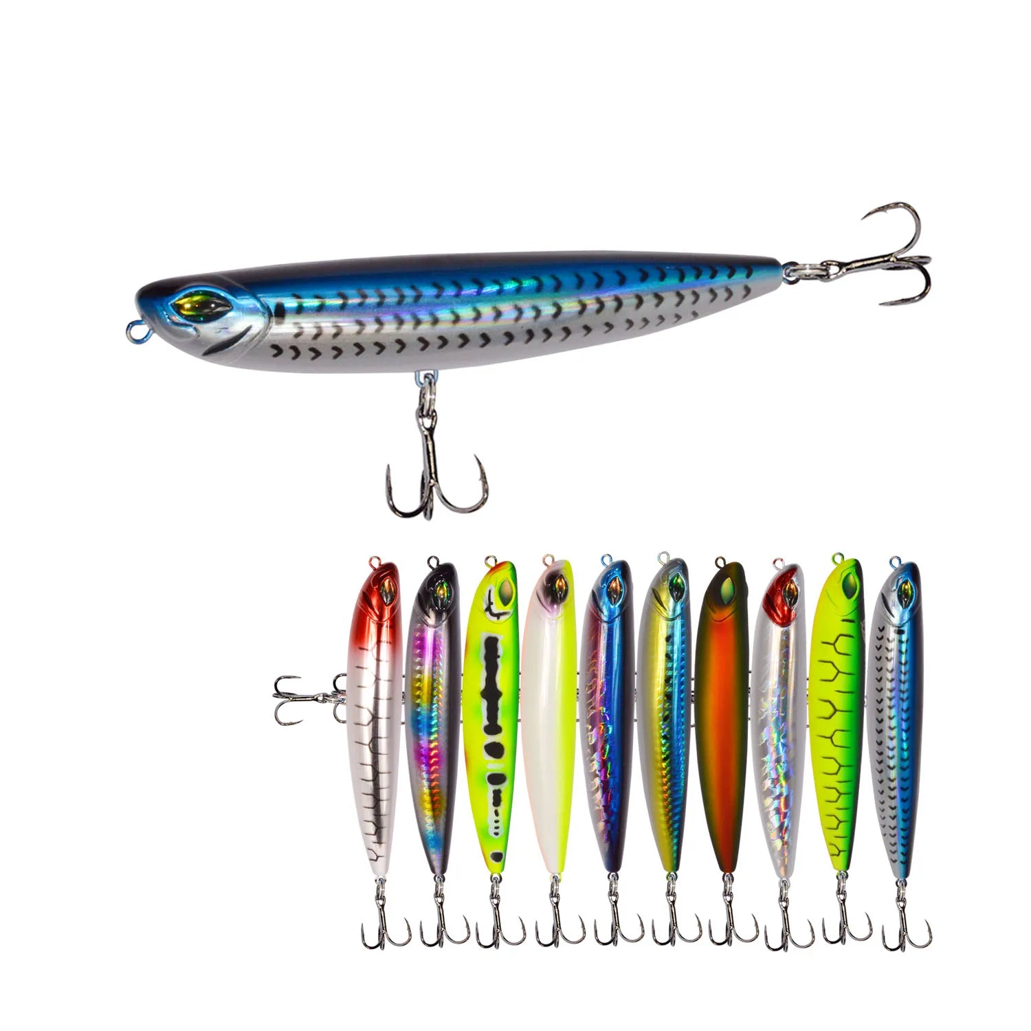 Floating Lure Pencil Bait Artificial Fishing Lure 120mm 22g Topwater Handmade Trolling Bait  Stick Baits  for Lure Fishing