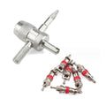 7 PCS  Valve Core Repair Tools Set With Valve Cores and Valve Core Remover Motorcycle Installation Tools