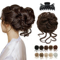 SARLA Premium Women's Updo Curly Messy Bun Hairpiece High-Temperature Synthetic High-Temperature Synthetic Chignon Claw Clip