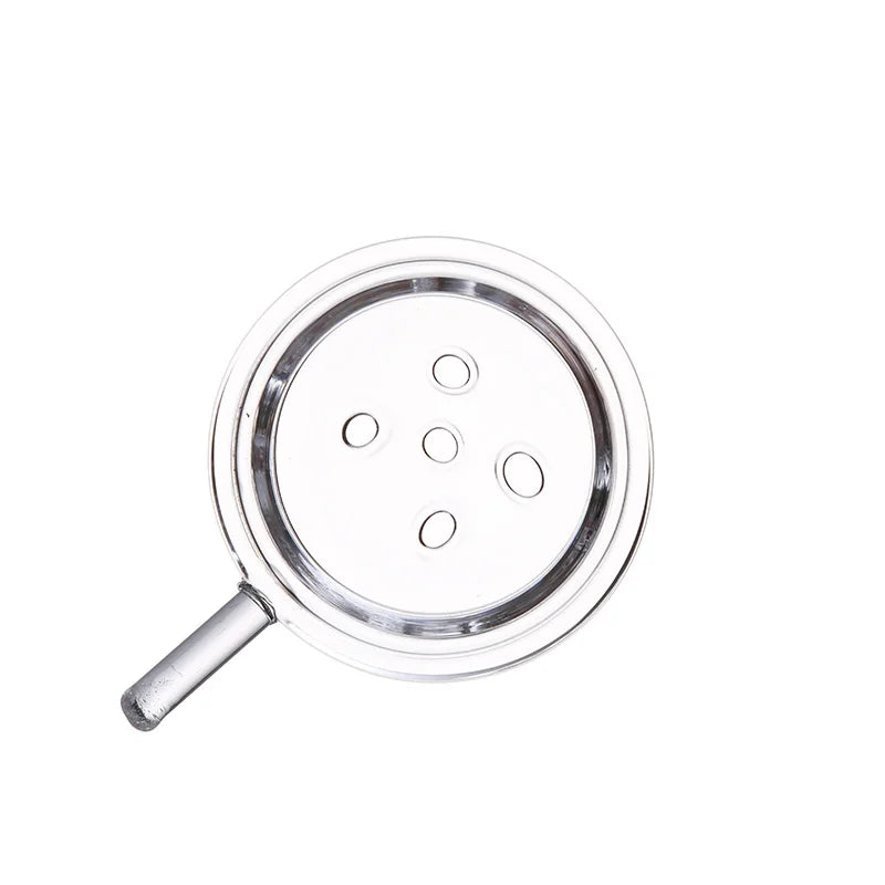 Charcoal Tray with Holes Glass Hookah Shisha Glass Chicha Narguile Dish for Coal