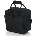 DJ Mixer Carry Case Heavy-Duty Polyester Gear Bag with Removable Shoulder Strap Cable Organizer for Travel Equipment Protection