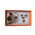 5pcs Set Women Watch Womens Butterfly Watches Luxury Ladies Quartz Wristwatches Bracelet Set