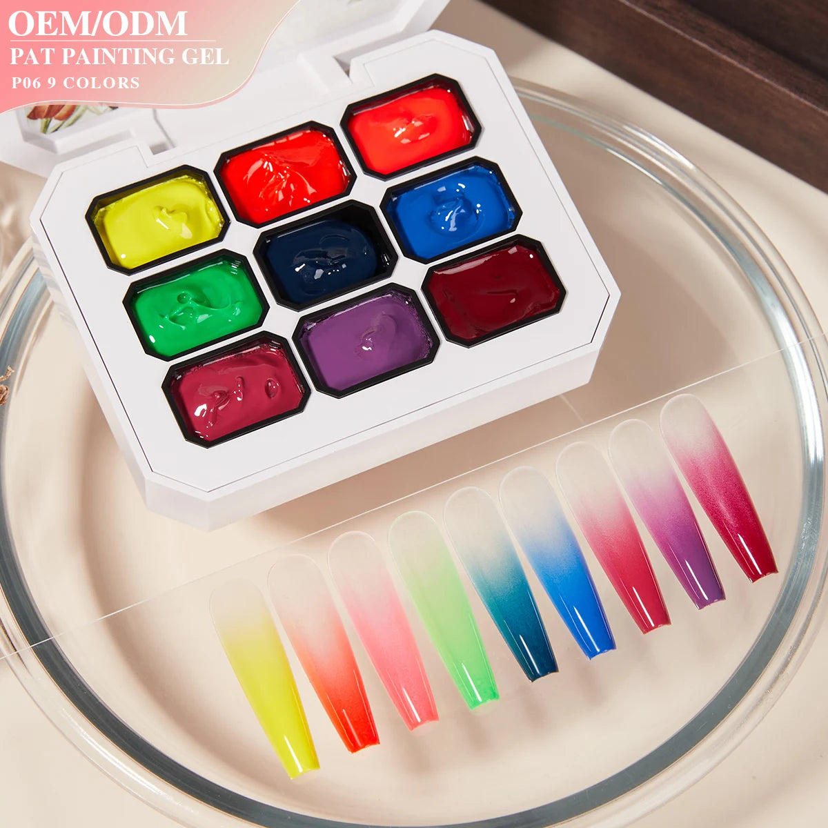 VENDEENI Hot-Selling Pat Panting Gel Gradient Nail Art Long-Lasting Liquid Embossed Transfer Designer Patting UV Gel Polish