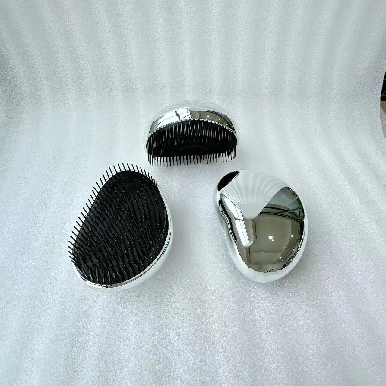 Customized Logo Soft Flexible Teeth Hair Brush Quality Rubber Handle New Vent Hair Good Quality Nylon Directly Manufacturer