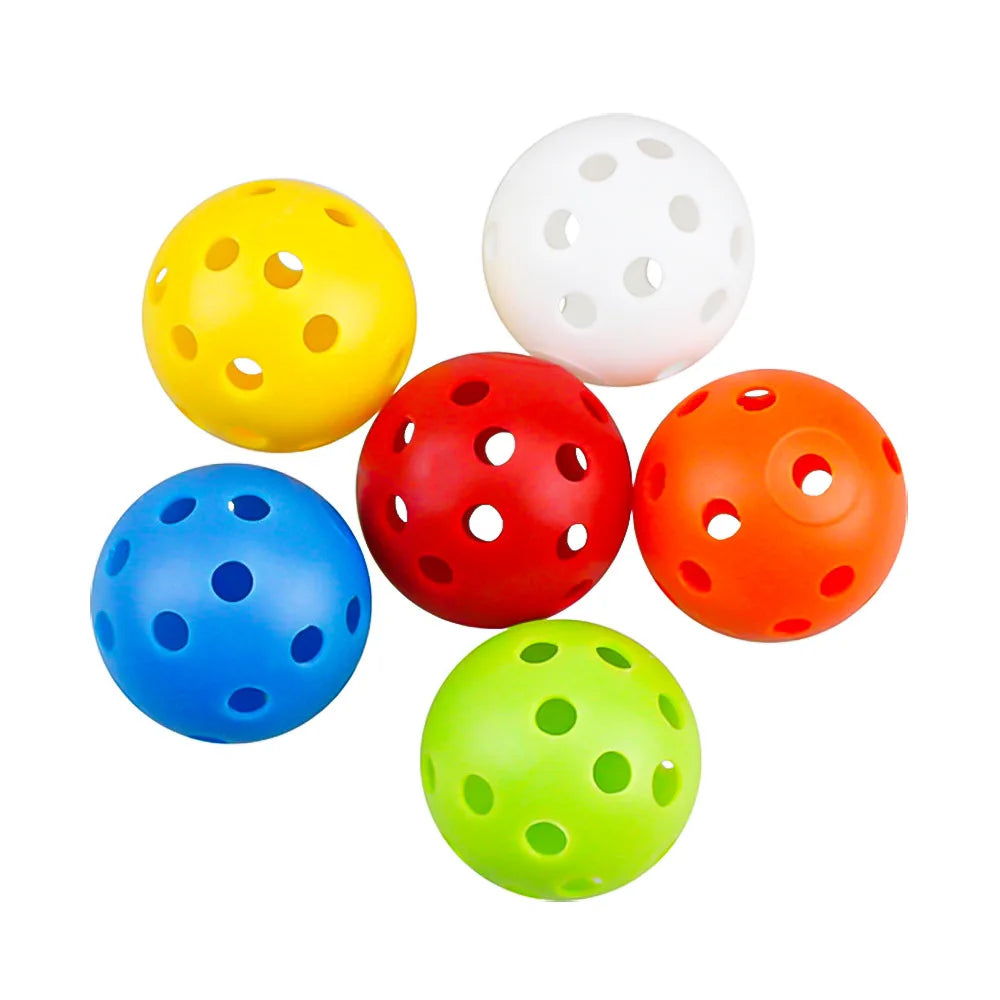 Customizable Golf Accessories Airflow Plastic Practice Golf Balls Holes for Outdoor Sports Training Personalized Custom Logo