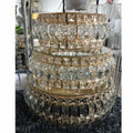 Wholesale Decorating Surprise Wedding Big Crystal Gold Cake Stand Display Table Centerpieces Decoration for Sale