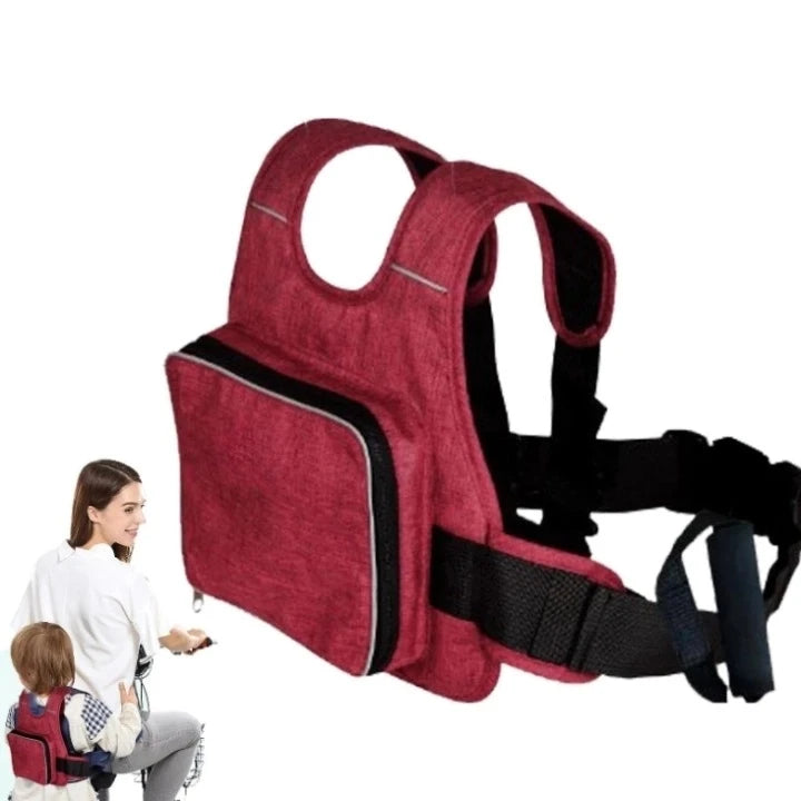 Foldable Kids Bicycle Motorcycle Electric Bike Safety Harness Reflective Strip Oxford Fabric Seat Belts with Bag Safety Strap