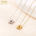 Wholesale High Quality 18k Gold Plated Stainless Steel Fashion Sweater Chain Choker Necklace Star Pendant Necklace