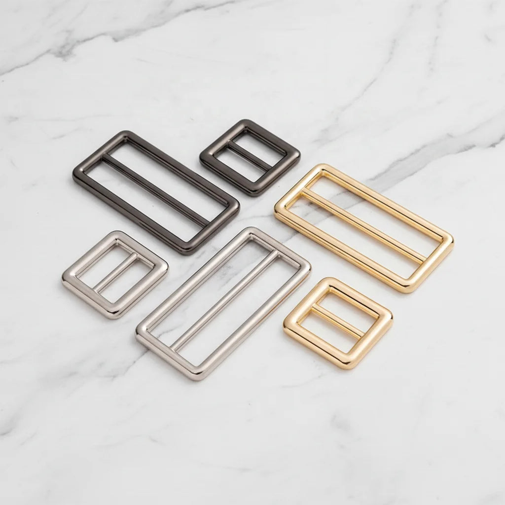 Zinc Alloy Metal Round Edge Tri-glide Buckle Clip for Handbag Accessories