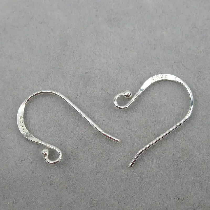 S925 Sterling Silver Ear Hook Earrings DIY Handmade Accessory Factory Wholesale Silver Ear Jewelry Findings Price Per Pc