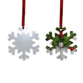 Custom Shape USA One Sided Metal Blank Star Snowflake Round Christmas Tree Aluminum Sublimation Ornament
