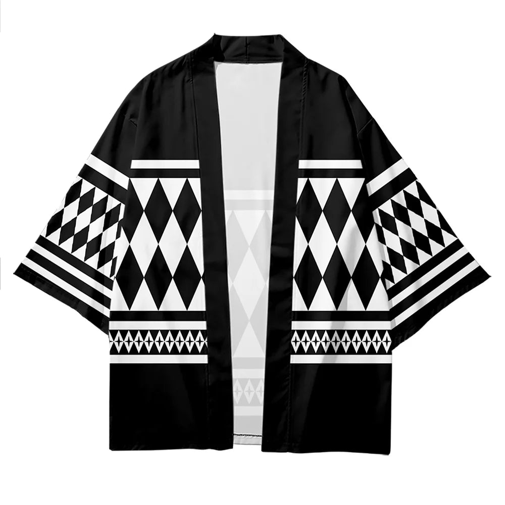 Customize Anime Japanese Printed Men's T-shirt High-quality 3d Printing Short-sleeved Kimono