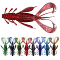 Guosong 8colors 10g 10cm Beard Shrimp Soft Lure Fishing Prawn Soft Shrimp Bait Lure