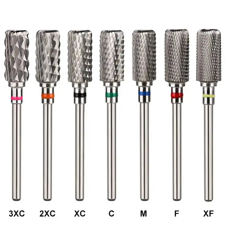 Professional Dust Proof Barrel Bits Safety Tungsten Carbide Nail Drill Bit Electric Remove Acrylic Nail Bit