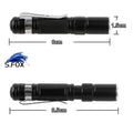 Factory Supply Aluminum Super Bright AAA Battery LED Zooming Small Torch Pen Flashlight