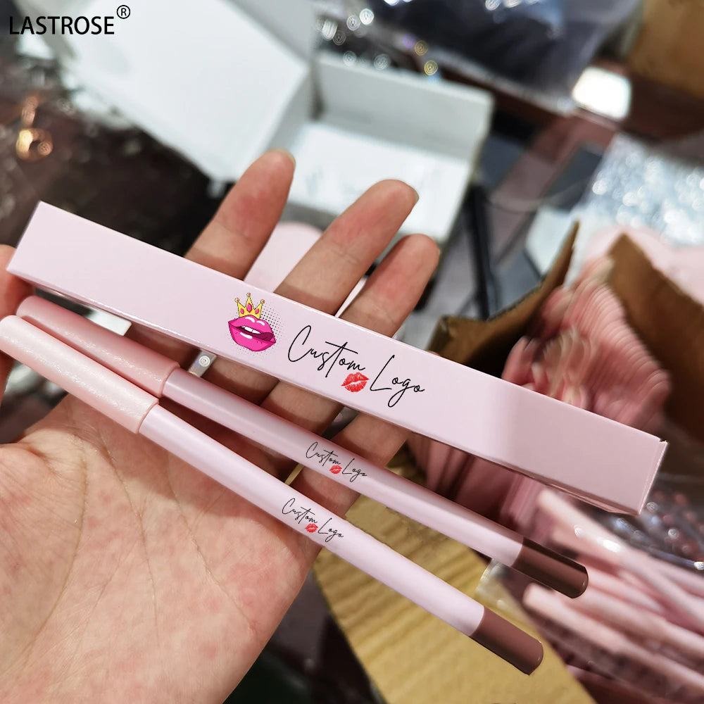 High Pigment Smooth Matte Dark Brown Lip Liner Waterproof Private Label Matte Brown Pencil Vegan Lip Liner