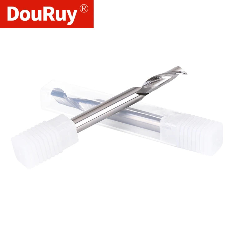 Douruy HSS M2 8mm Single Flute Milling Cutter End Mill for Aluminum Alloy Window and Door