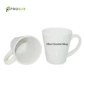 Prosub Wholesale Conical 12oz Sublimation Coffee Mug Custom Printing Blank White Sublimation Ceramic Cup