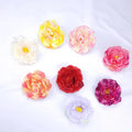 Wholesale Price Silk Flower Head 12cm Big Size Peony Flower Cake Artificial Flower Head