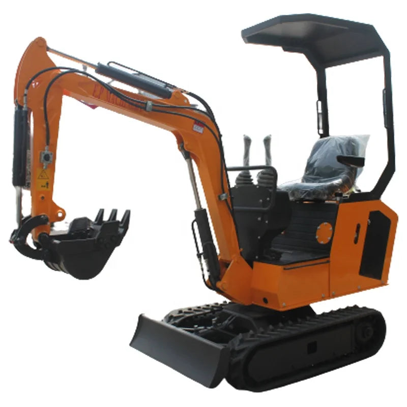 Front Loader 1Ton Powerful Cheap Back Hoe Rubber Tracks Quick Hitch Flail Mower Micro Excavator