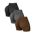 New High Quality Fashion Wholesale Stretchy Yoga Shorts High Waist Hip Lifting Pants Ribbed Seamless Shorts Women Fitness Pants