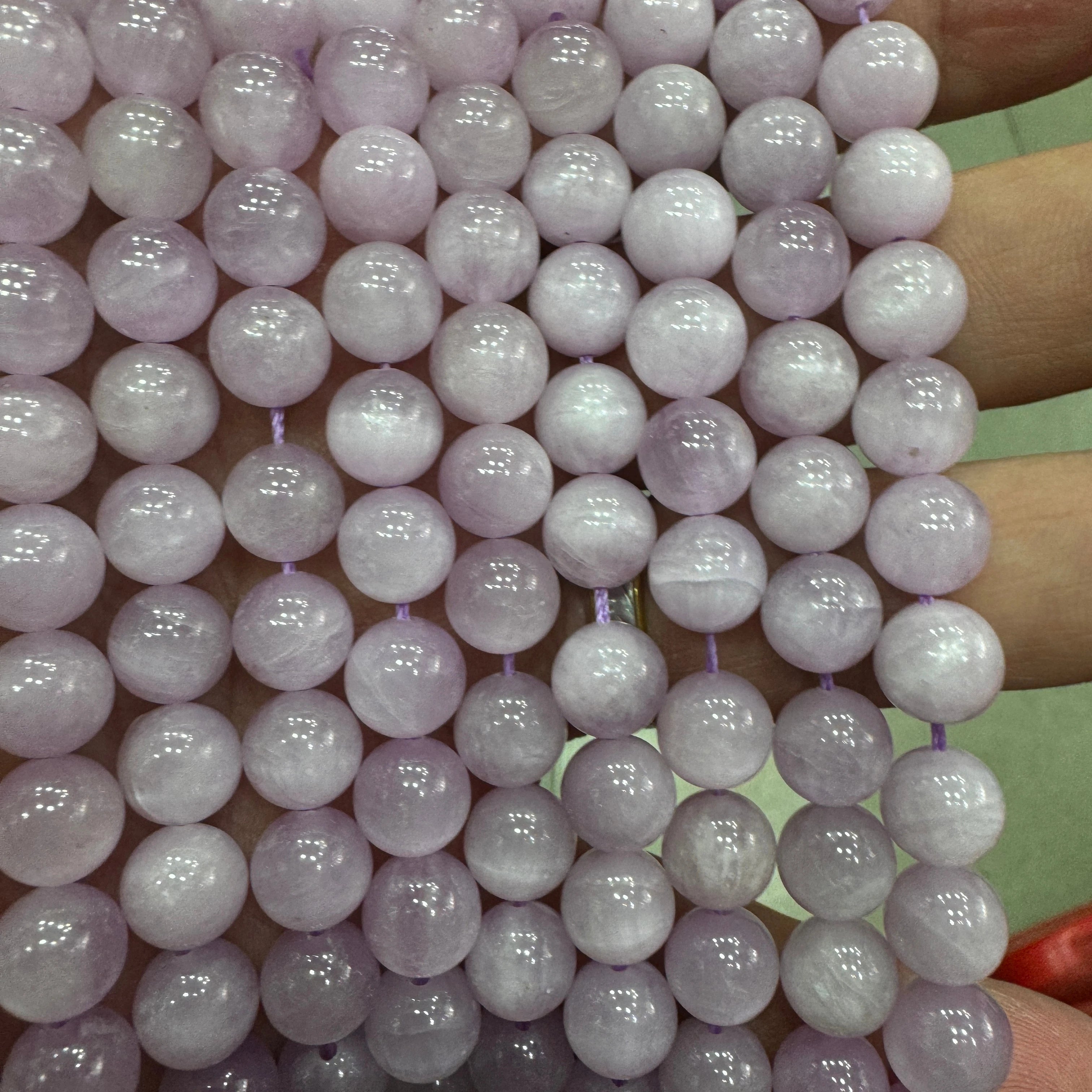 Wholesale Natural Stone Beads 8mm Kunzite Stone Beads for Jewelry Making