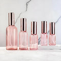 WOGU Skincare Cosmetic Packaging Lotion Serum Pump Tube 10ml 20ml 30ml 50ml 100ml Empty Rose Gold Hair-oil Glass Spray Bottle