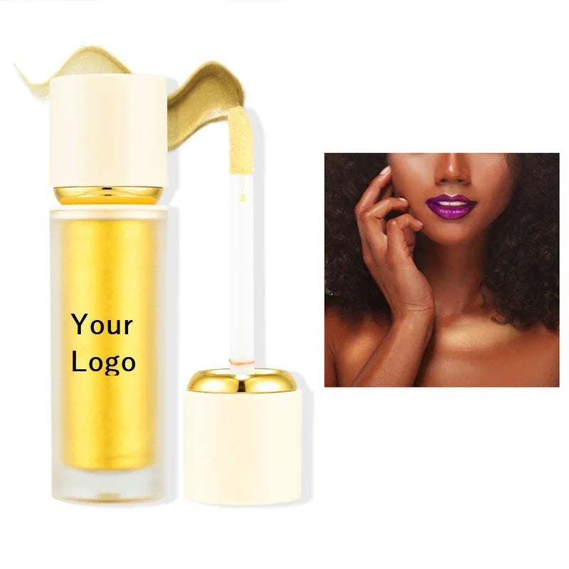 Private Label Cosmetics Makeup Shimmer Face Body Highlighting Glitter Liquid Highlighter