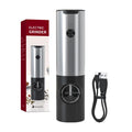 Metal Stainless Steel 2 in 1 Type C Rechargeable Automatic Electric Salt and Pepper Spice Grinder