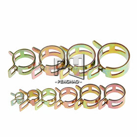 6-22mm Spring Clip Fuel Line Hose Water Pipe Air Tube Clamps Fastener Elastic Steel Buckle Water Pipe Hoop