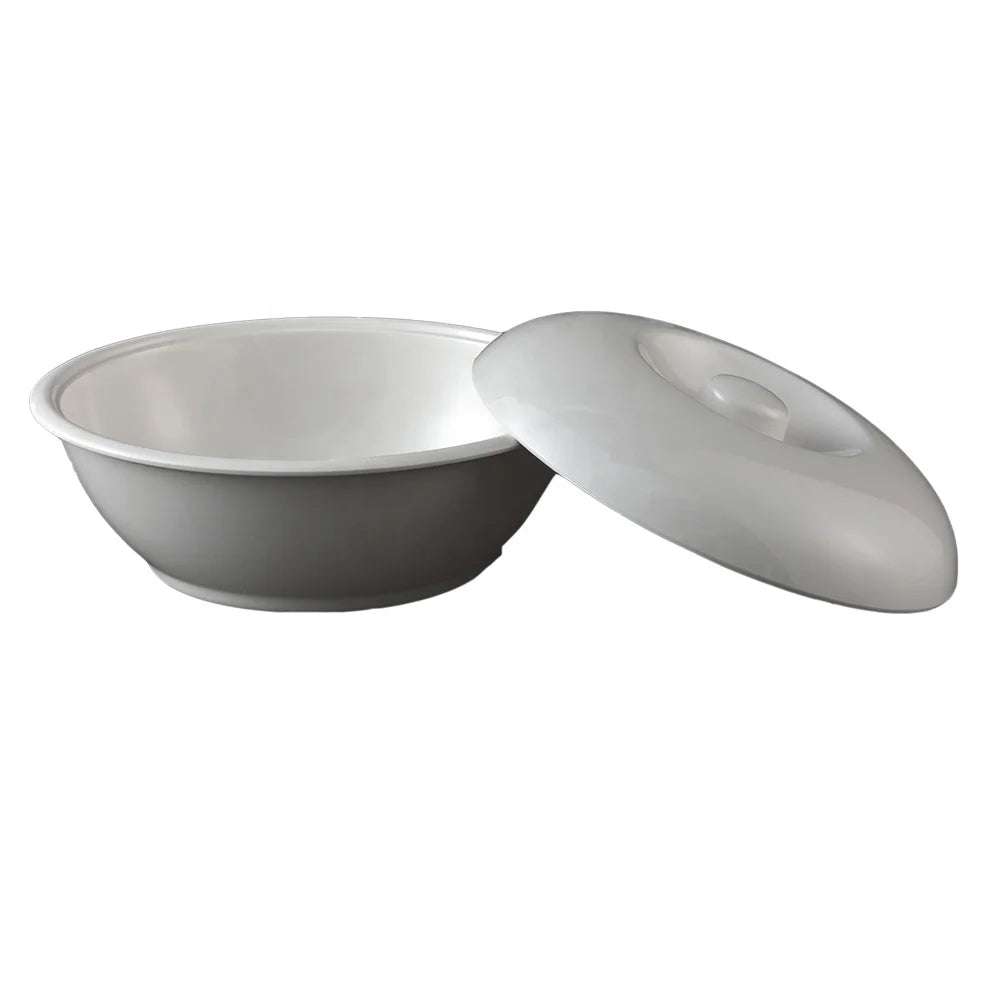 Factory Wholesale Restaurant Tableware Dinner Serving Unbreakable Chinese Melamine Soup Bowl with Lid
