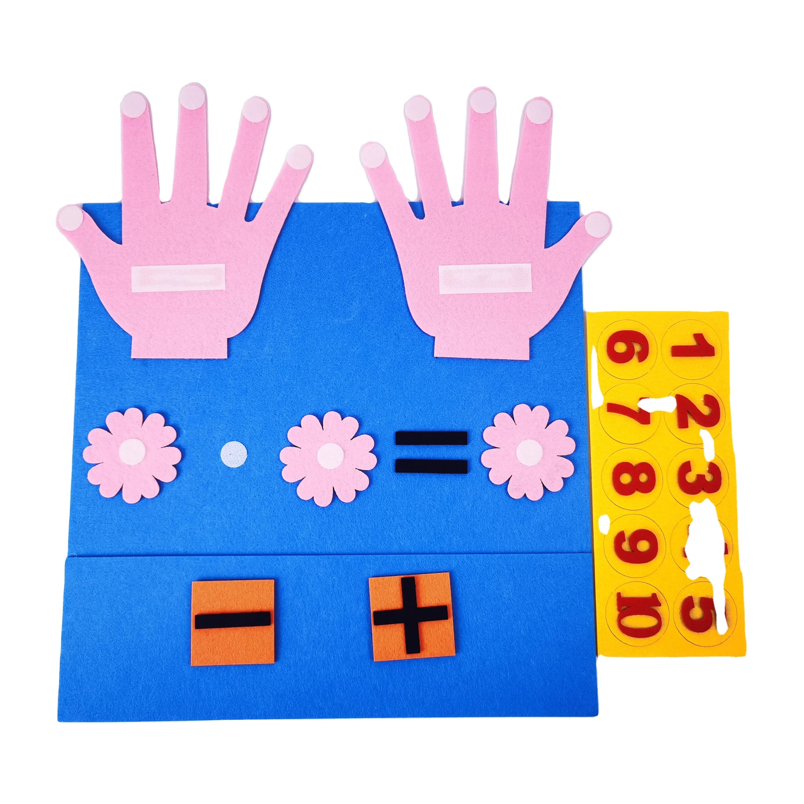 Full Yang Popular Felt Kids Craft Toys Montessori Educational Toys Math Busy Board