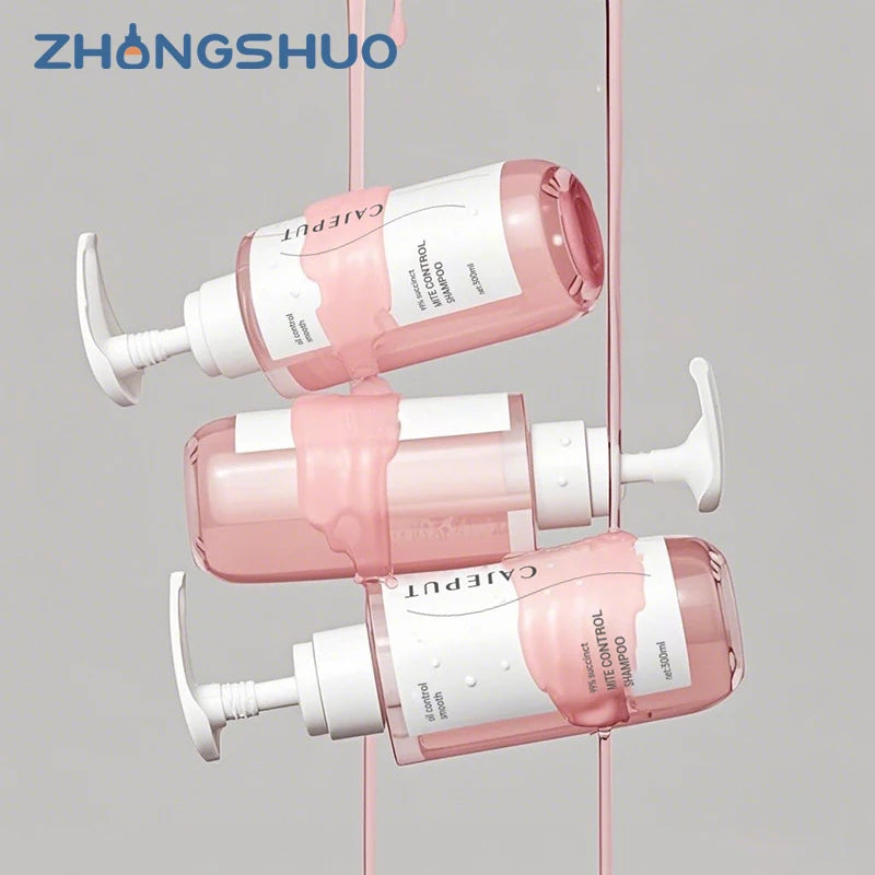 Custom Clear PET Lotion Pump Bottles 200ml 300ml 500ml Large Empty Shampoo and Conditioner Bottles Set Luxury Wholesale