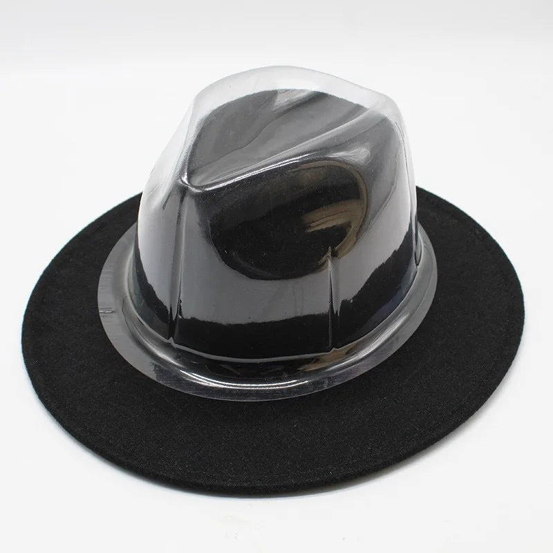 Fedora Hat Stand Shape Package Hold Black PVC Hat Support Cap