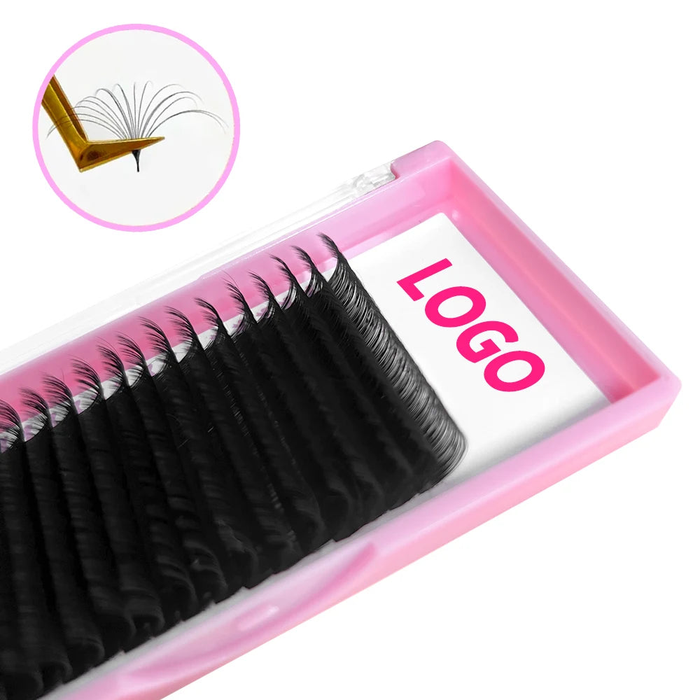 Volume Lash Trays Wholesale Cashmere Lash Extensions Natural Long Dark Mate Meecil Lash 8-18mm OEM/ODM
