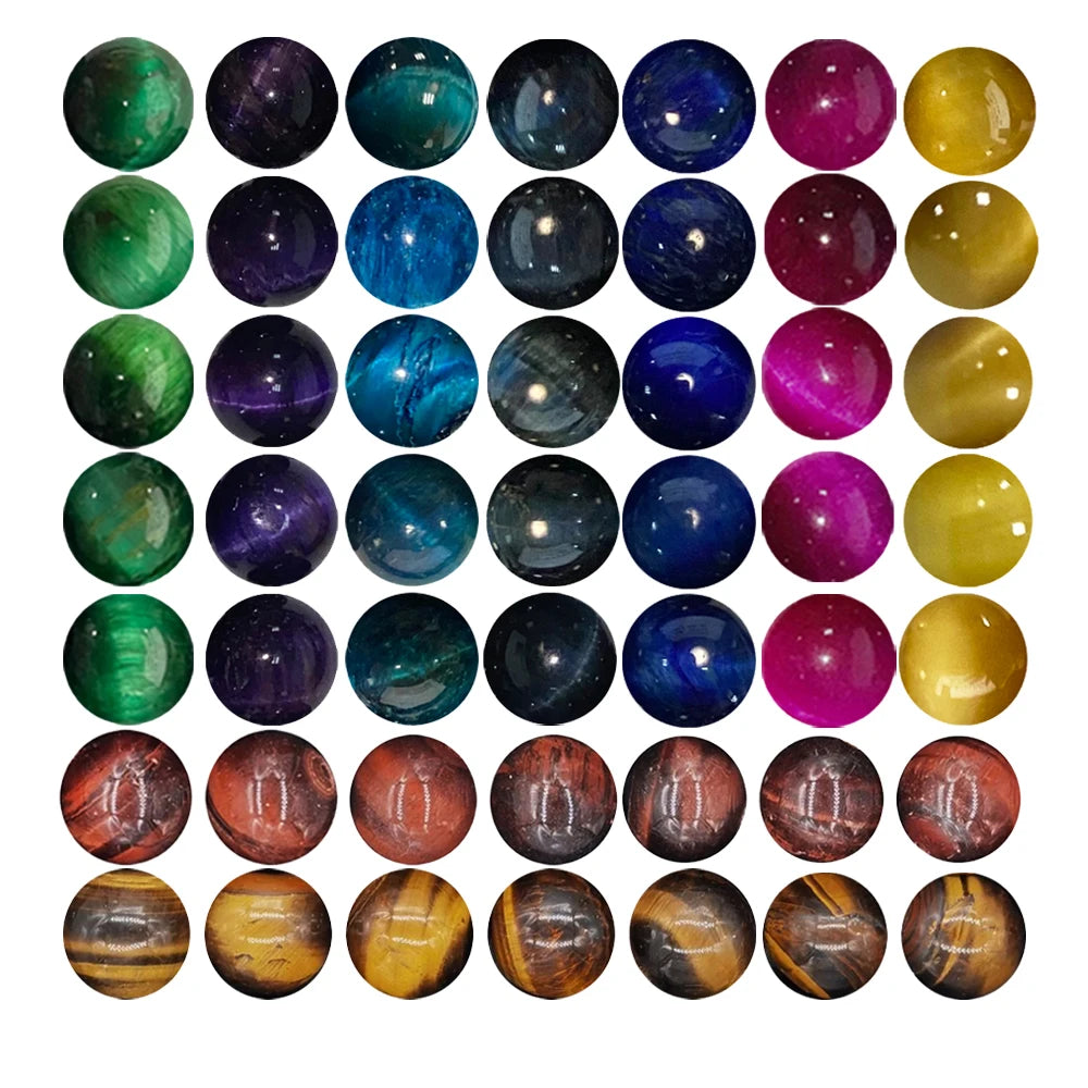 AAA Natural Tiger Eye Turquoise Round Beads 3/4/6/8/10/12/14MM Gemstone Beaded Necklace White Jewelry Making DIY Wholesale