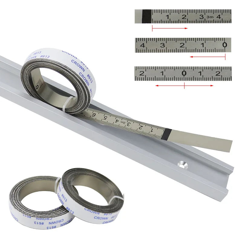 New Stainless Steel Scale Ruler Sticky Scale Ruler Woodwork Measure Tool