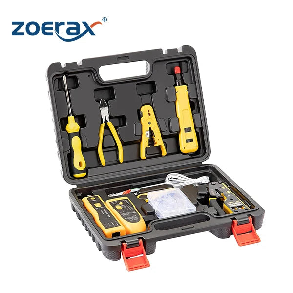11-in-1 Network Toollkit Set New RJ45 Pass Steel Wire Stripper kits for Cat 6 Connector Punch Crimping Pliers