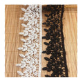 Good Quality 3.4cm Hollowed Leaves Polyester Embroidery Water-soluble Floral Lace Trim for Ladies Bride Dress LWS19