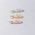 Mother's Day Stainless Steel Mama Pendant Charm Three Color Options 7.5*26 mm Jewelry Findings & Components