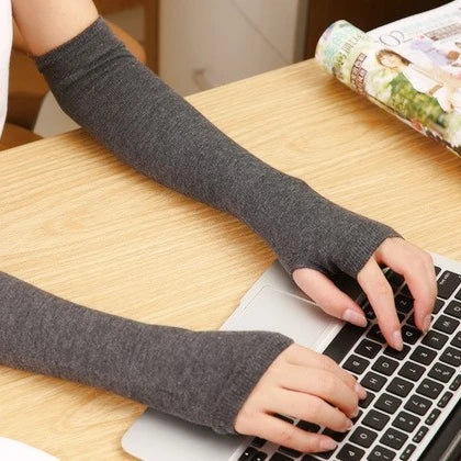 Factory Price Elastic Women Dirt Resistant Office Home Arm Warmer Sleeves Mittens Gloves