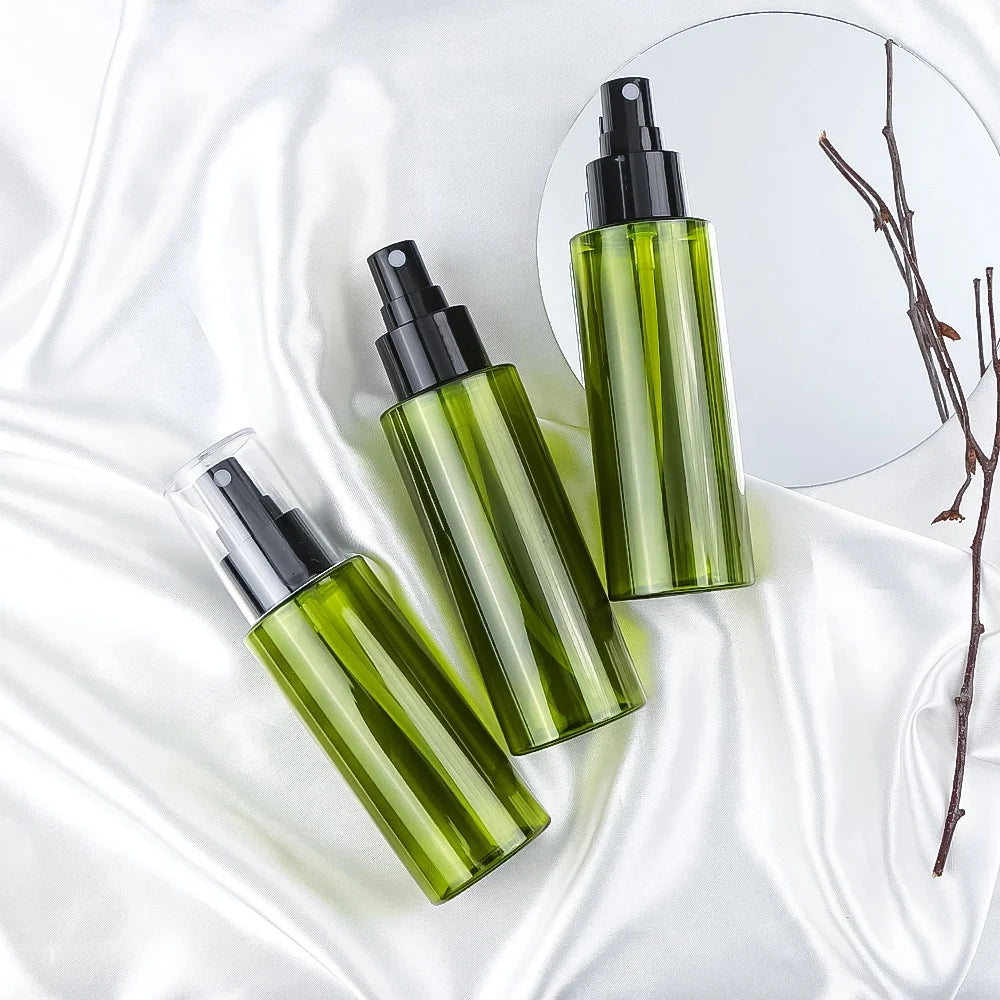 Luxury Screen Printing PET Screw Cap Cosmetic Pump 20230309 a Transparent Matte Cosmetic Bottle Set and Plastic 100 120 150ML