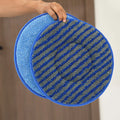 Microfiber Eco Friendly Material Carpet Cleaning Bonnet Pads With Scrubber