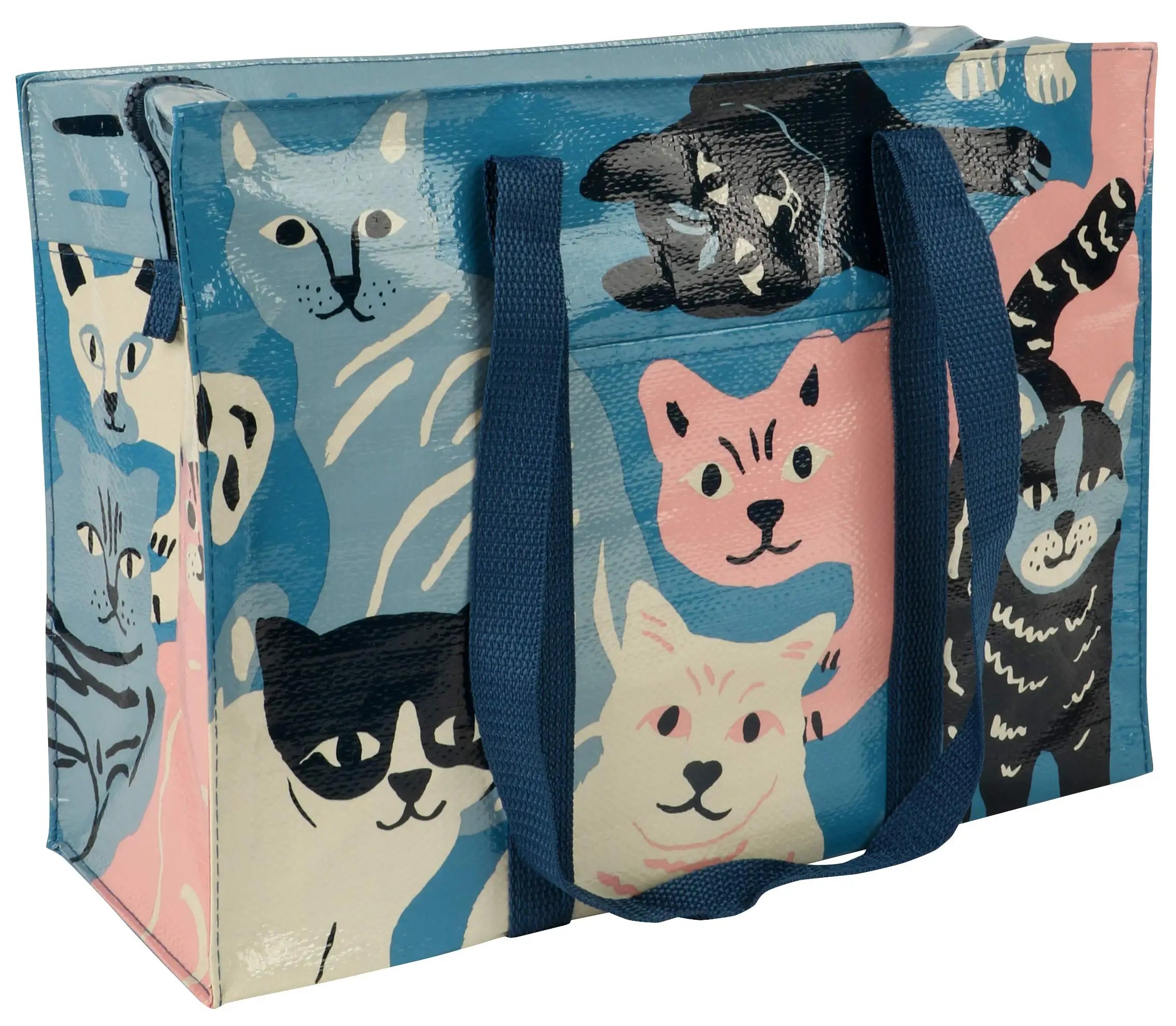 Wholesale Customized Designs Cartoon Promotion Dot Pattern Reusable Non-Woven Fashion Tote Bags Laminated Shopping Bag Zipper