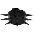 Punk Gothic Rock Black Two Row Spikes Rivet Leather Bracelet Wristbands Charm Woman Man Bangle