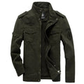 Fashion Style Men Pilot Tactics Jacket Casual Autumn Windproof Warm Soft Jacket With Pocket Loose Bomber Coats