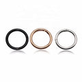 ASTM F136 Fashion Jewelry Rings Titanium Septum Hinged Segment Clicker Hoop Ring