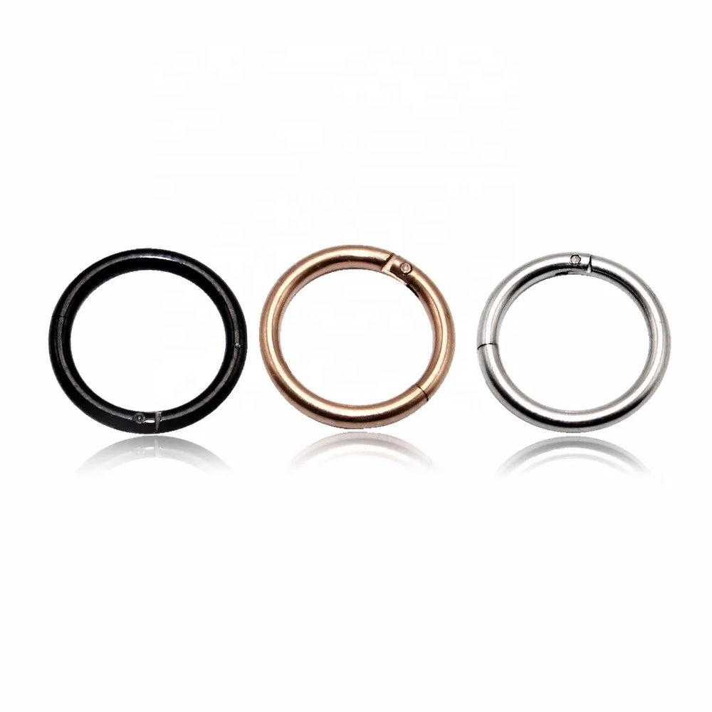 ASTM F136 Fashion Jewelry Rings Titanium Septum Hinged Segment Clicker Hoop Ring