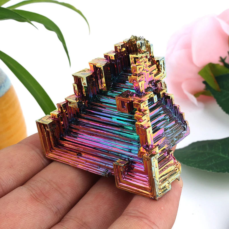 Wholesale Natural Mineral Specimen Raw Bismuth Ore Pyramid
