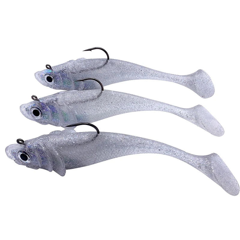 WEIHE 19.5cm 95g Artificial Soft Lure With Lead Inside Crank Hook Jigging Bass Pike Wobblers Jig Lure